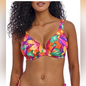 Freya Multicolor Floral underwire Sun Haze Bikini top 28G/ 0203